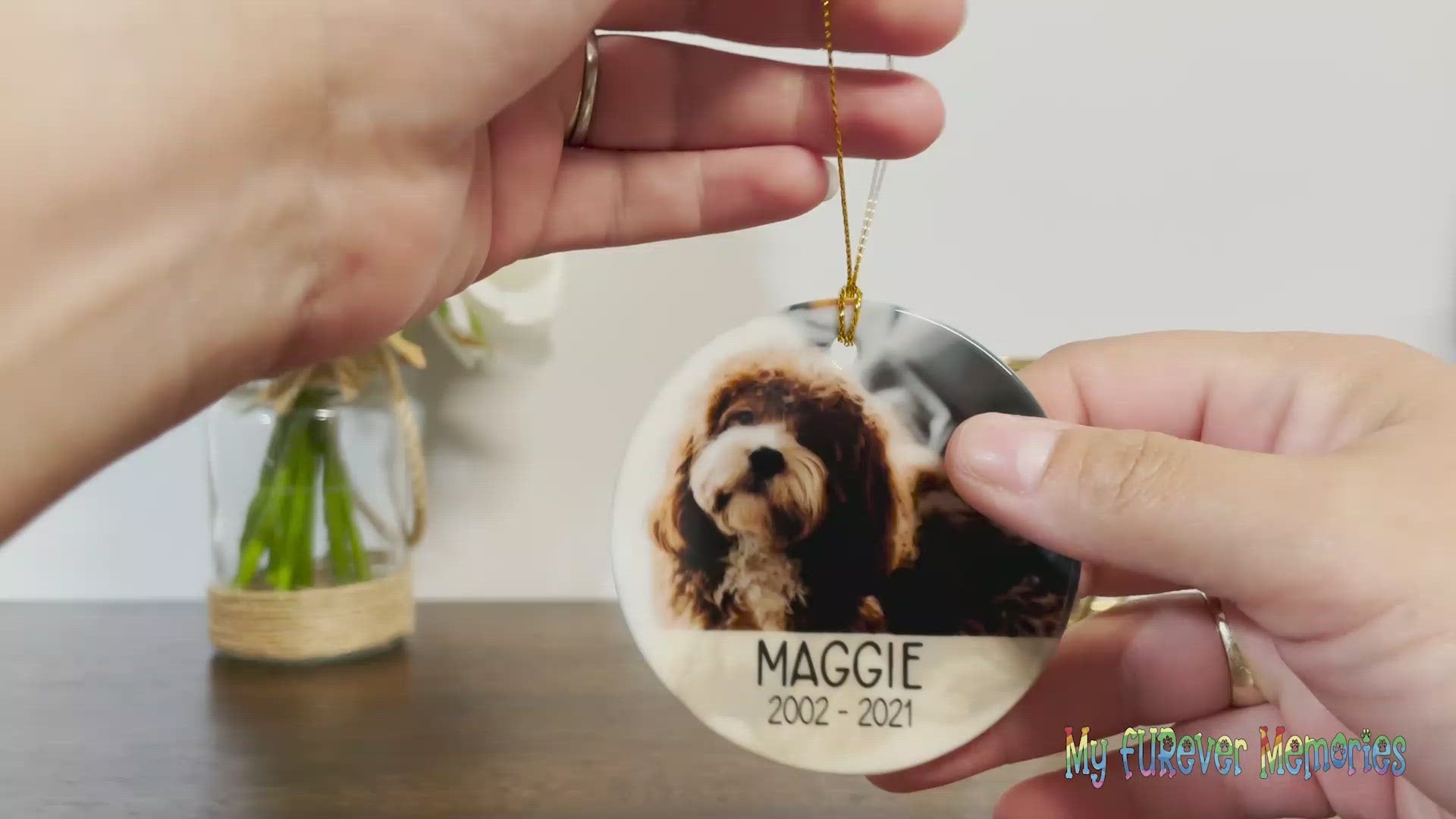 Personalized Dog Memorial Christmas Ornament Personalized Picture Keepsake — Diamond Painting Kit