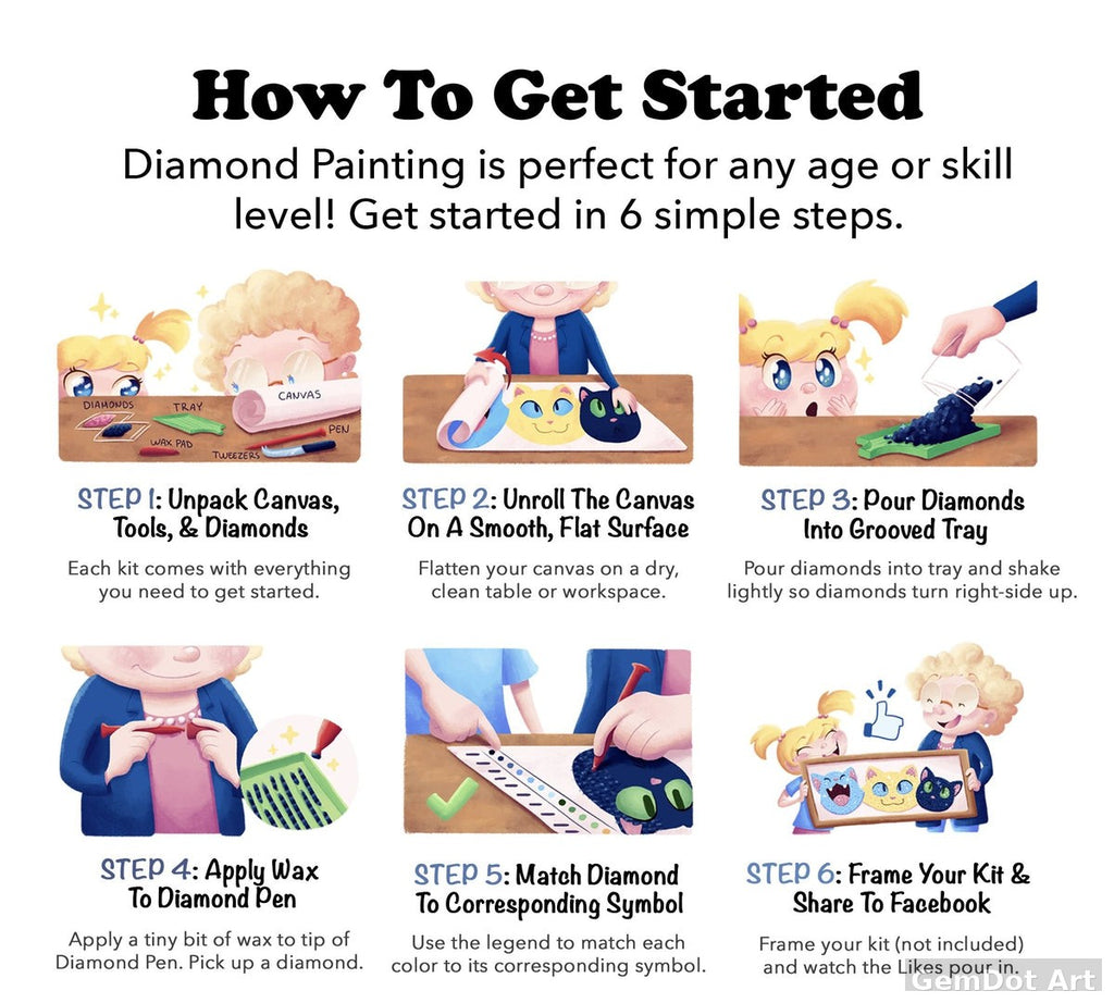 Angel Kitty — Diamond Painting Kit