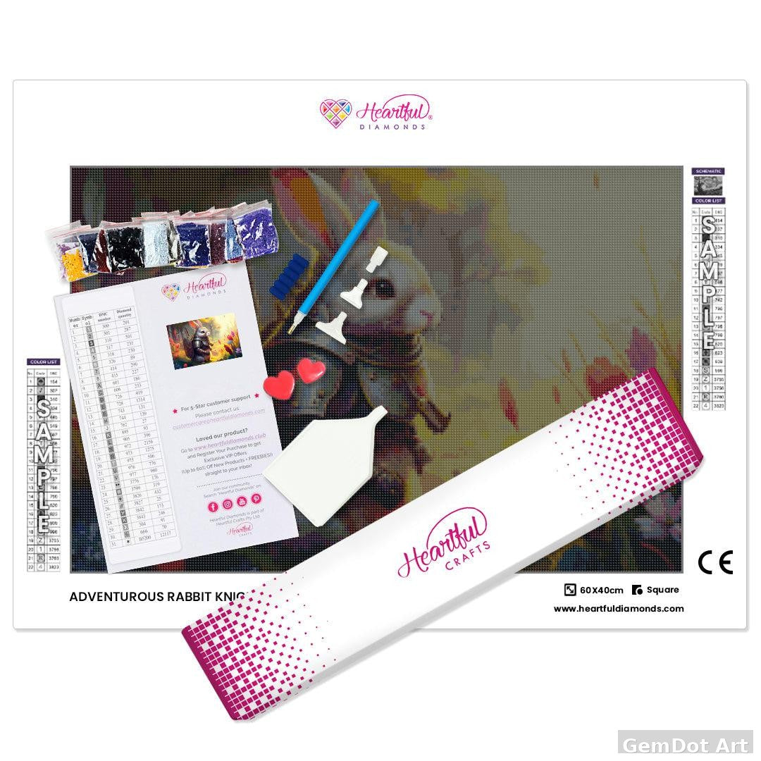 Adventurous Rabbit Knight — Diamond Painting Kit