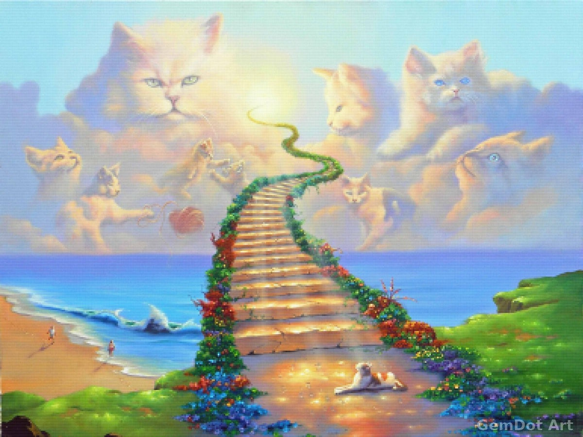 All Cats Go To Heaven — Diamond Painting Kit