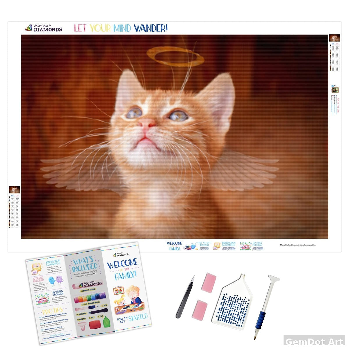 Angel Kitty — Diamond Painting Kit