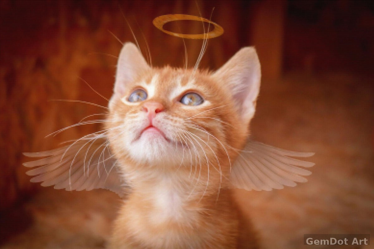 Angel Kitty — Diamond Painting Kit