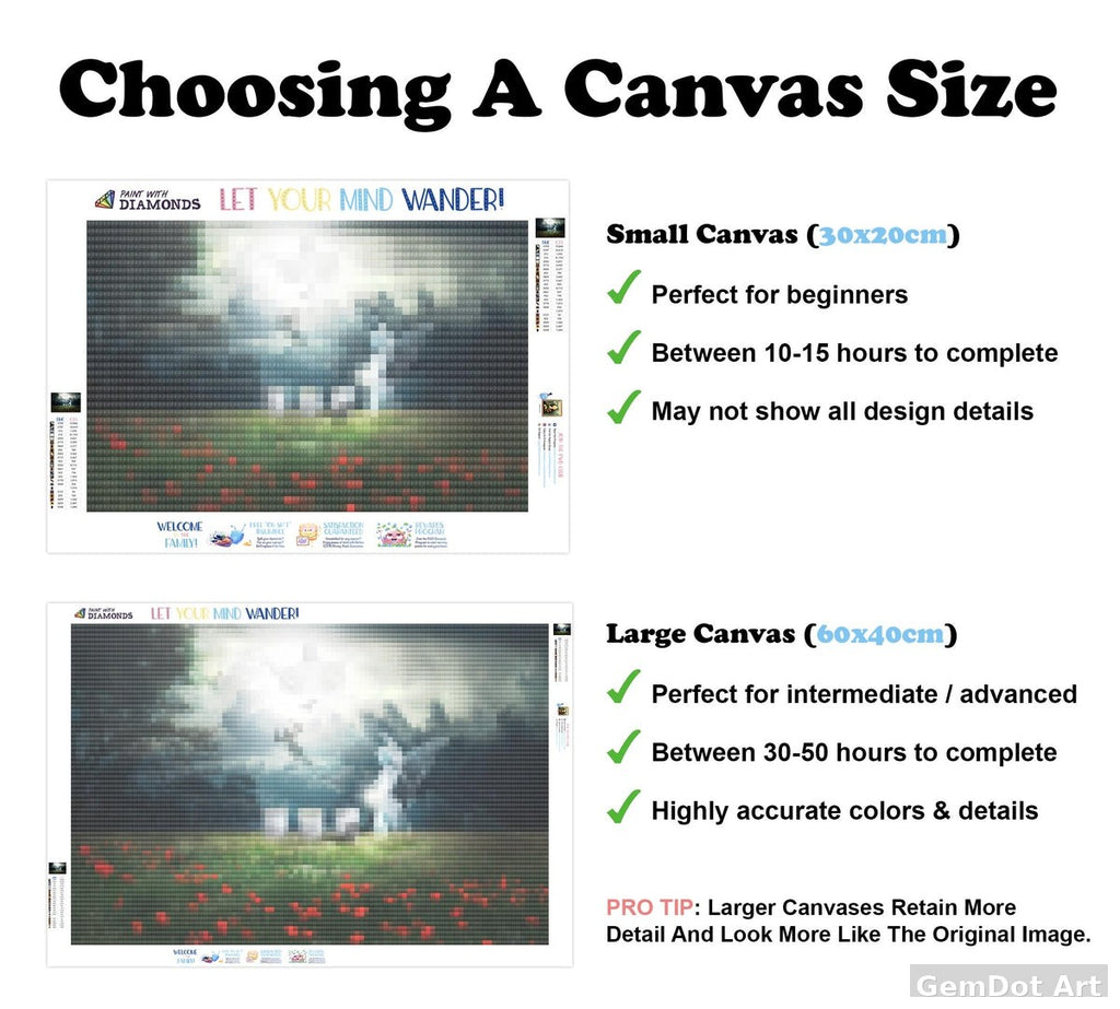 At The Gravestone — Diamond Painting Kit