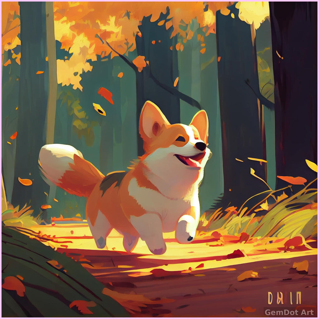 Autumn Corgi Adventure — Starter Diamond Painting Kit