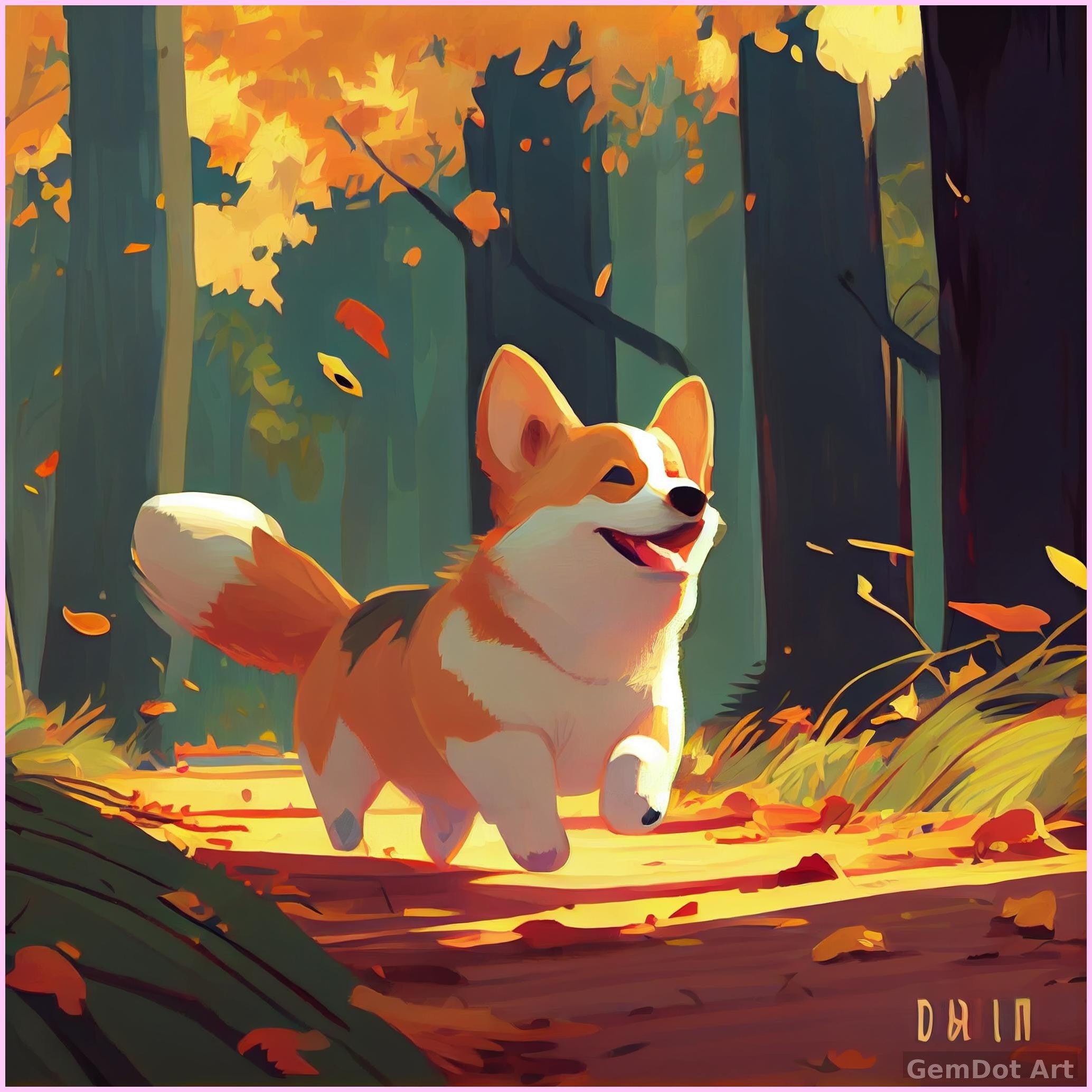 Autumn Corgi Adventure — Starter Diamond Painting Kit