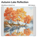 Autumn Lake Reflection — Diamond Painting Kit