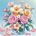 Blossoms in Glass (4FD+4AB) — Diamond Painting Kit