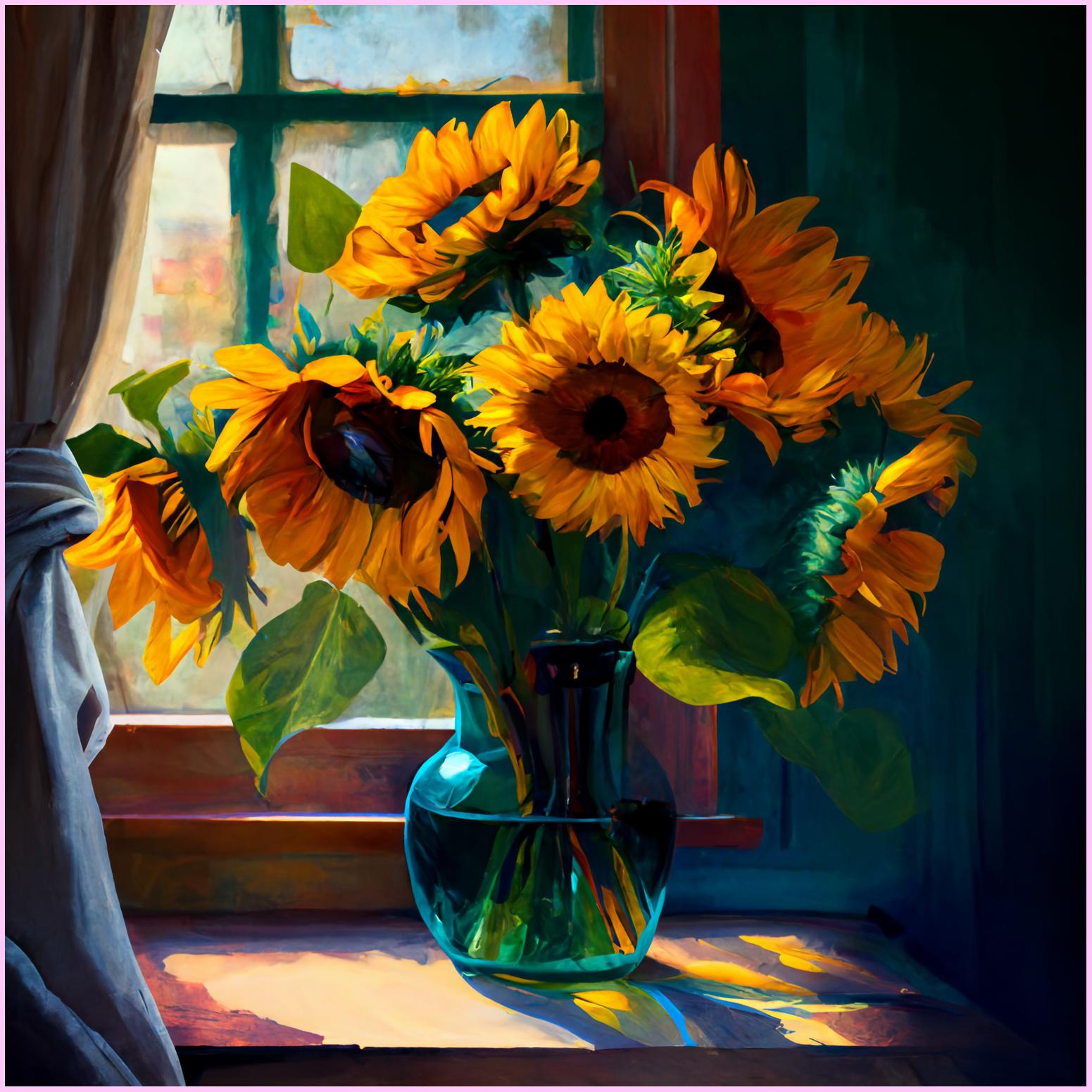 Bright Sunflower Bouquet — Diamond Painting Kit