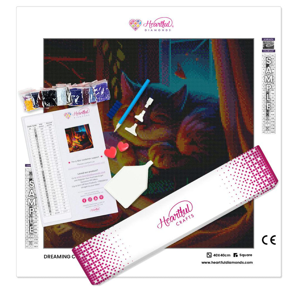 Dreaming Cat — Diamond Painting Kit