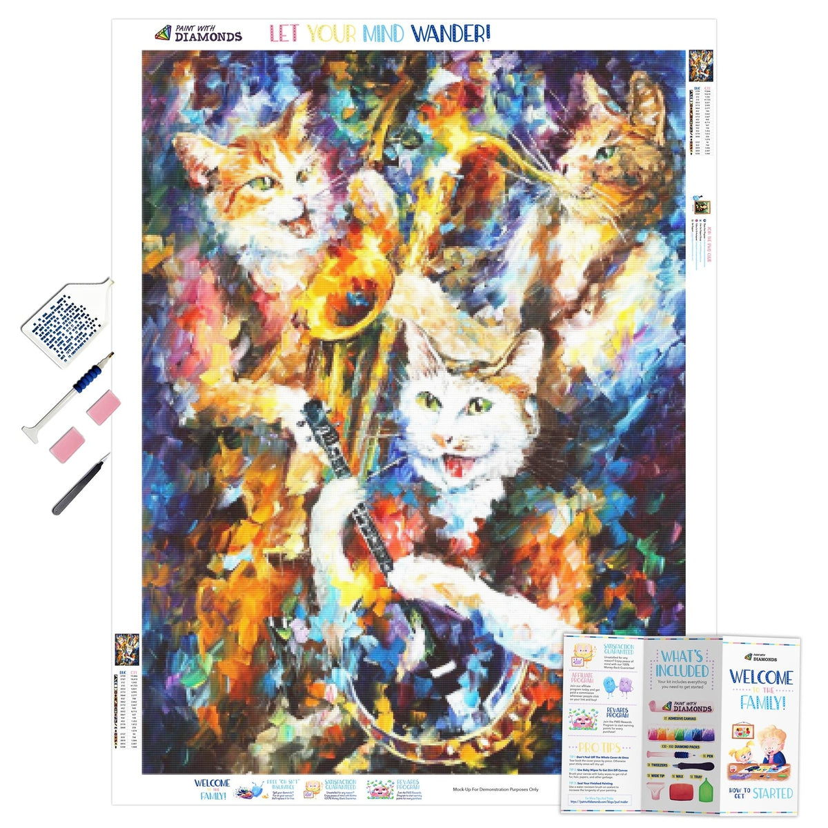 Cat Swing — Diamond Painting Kit