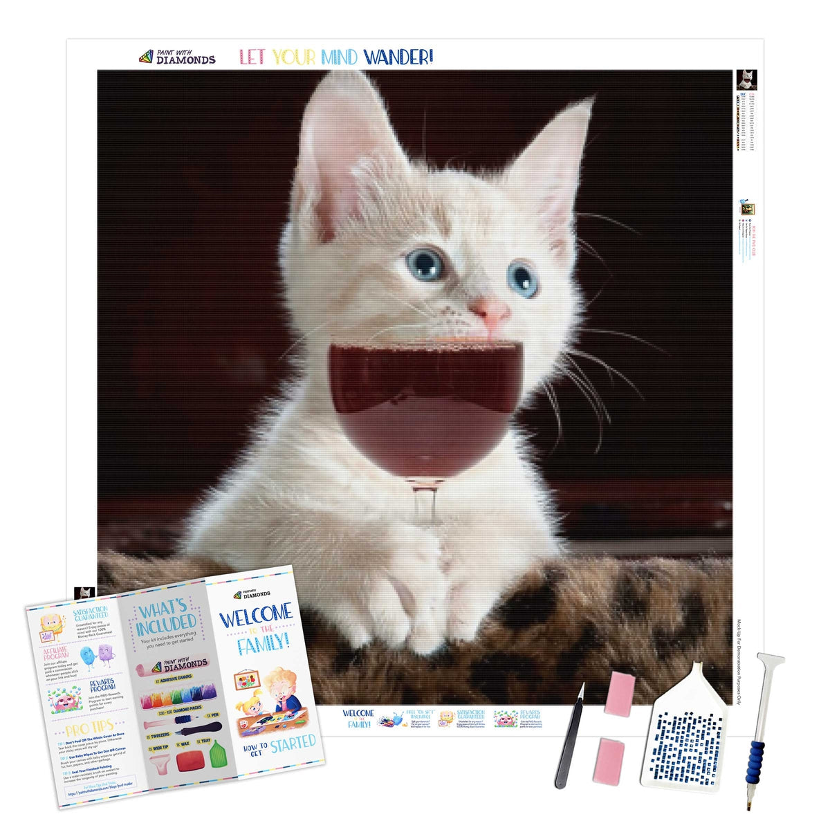 Cat Wine — Diamond Painting Kit