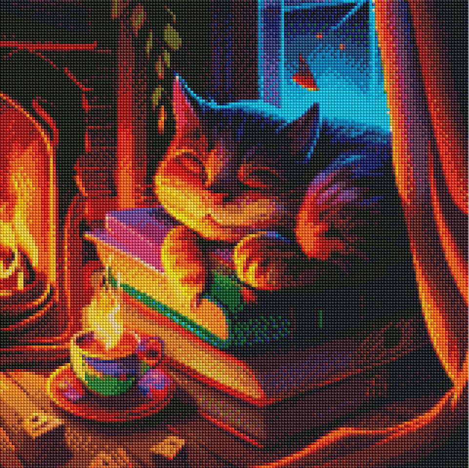 Dreaming Cat — Diamond Painting Kit