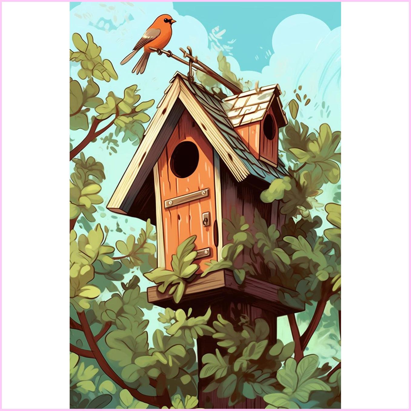 Charming Bird Haven — Starter Diamond Painting Kit