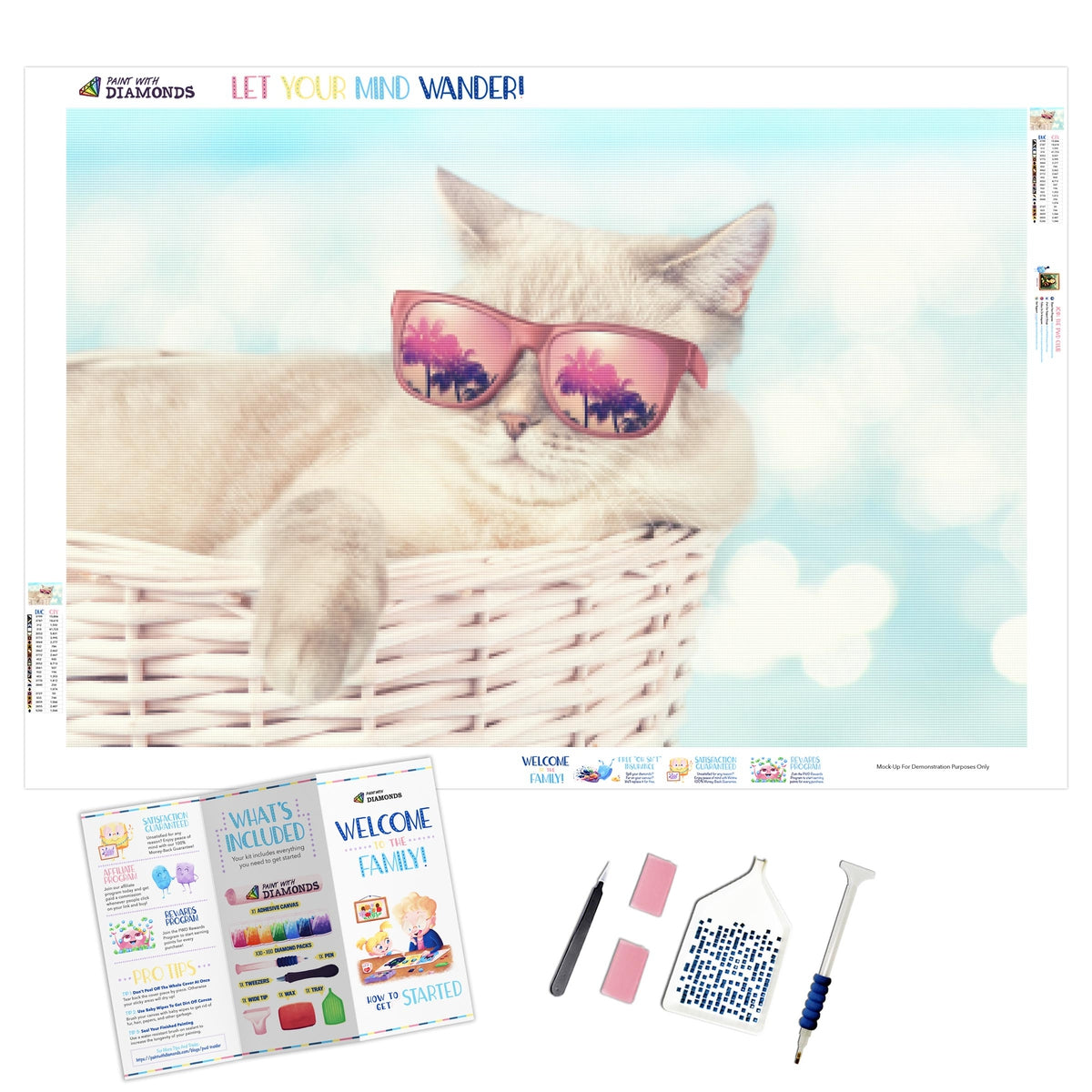 Chill Kitten — Diamond Painting Kit