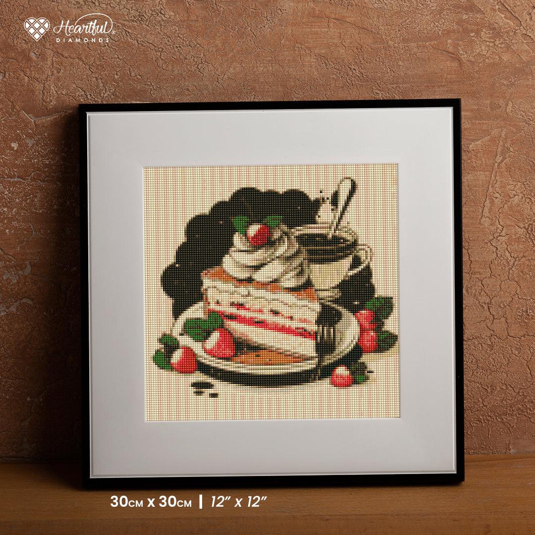 Coffee and Strawberry Shortcake — Starter Diamond Painting Kit