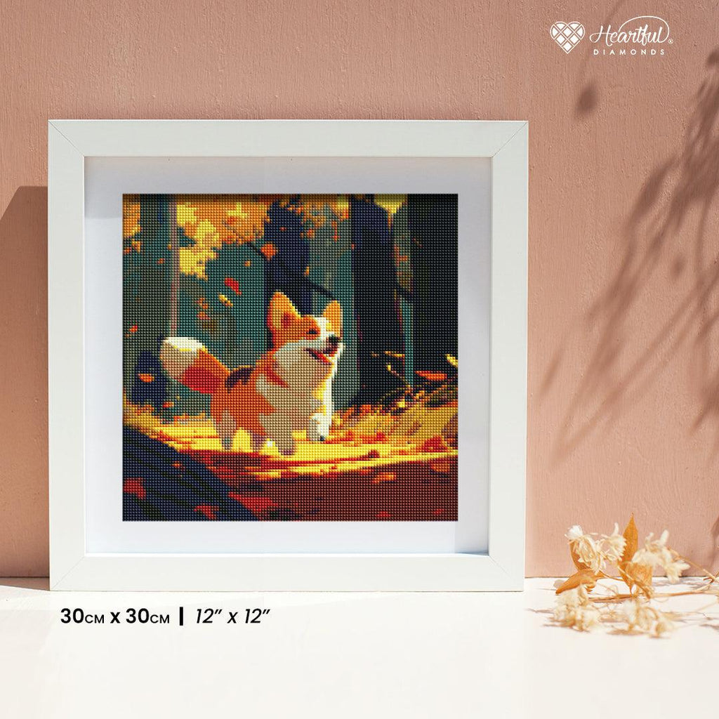 Autumn Corgi Adventure — Starter Diamond Painting Kit