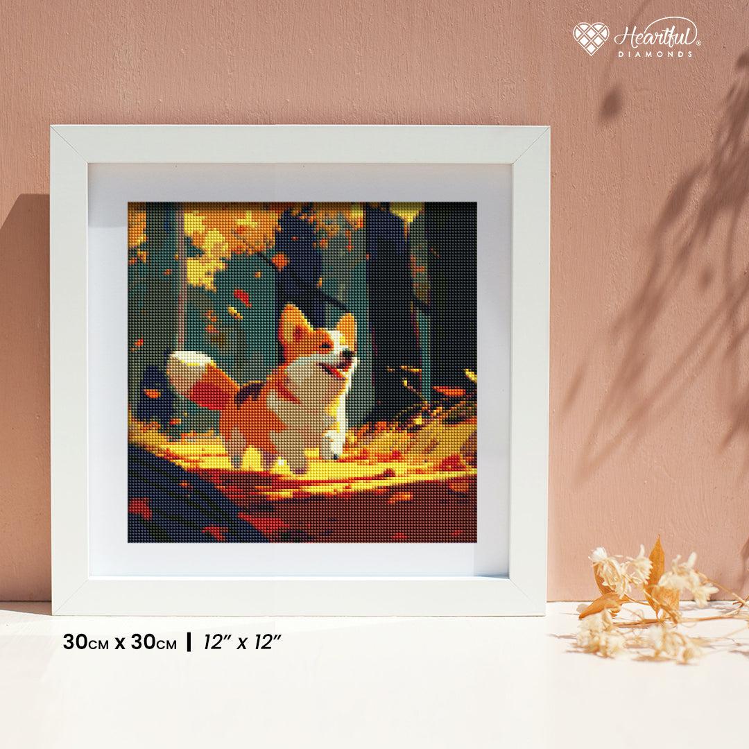 Autumn Corgi Adventure — Starter Diamond Painting Kit