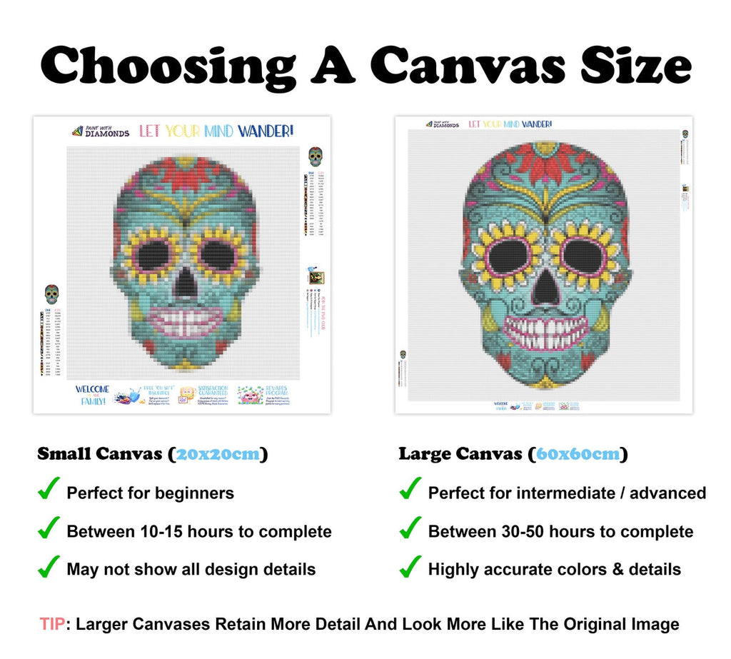 Day Of The Dead Skull — Diamond Painting Kit