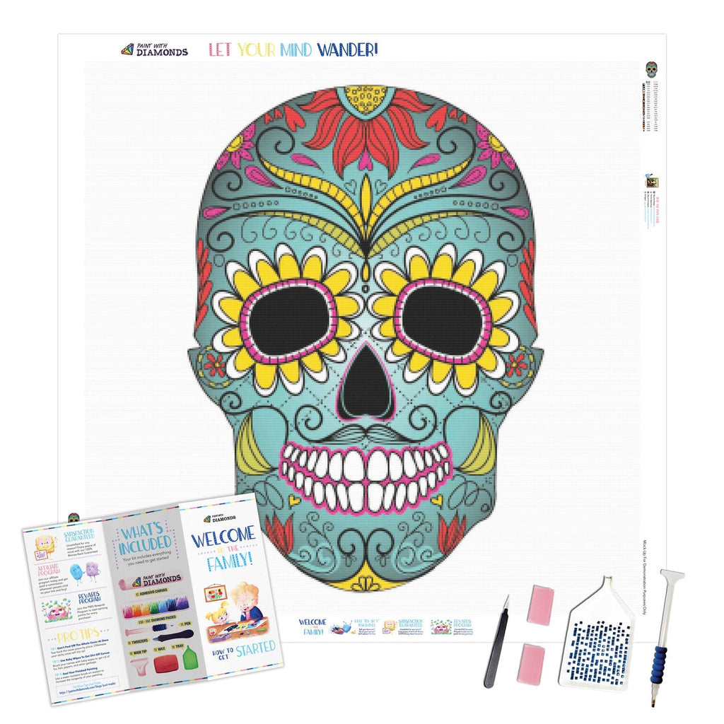 Day Of The Dead Skull — Diamond Painting Kit