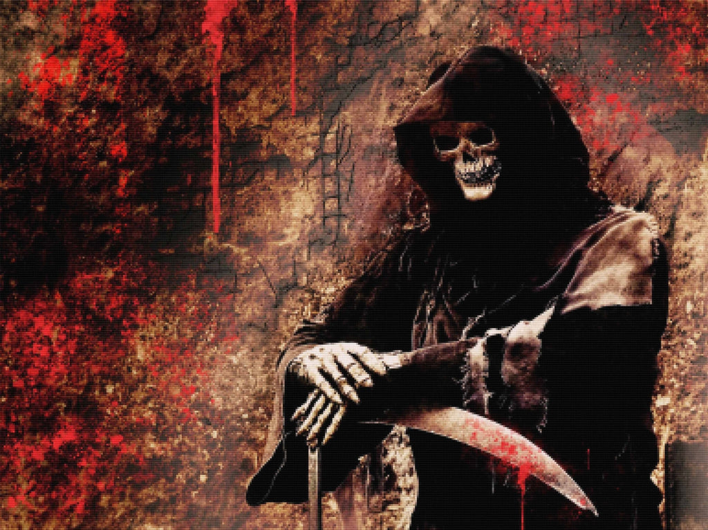 Death Awaits — Diamond Painting Kit