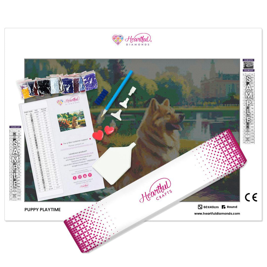 Puppy Playtime — Diamond Painting Kit
