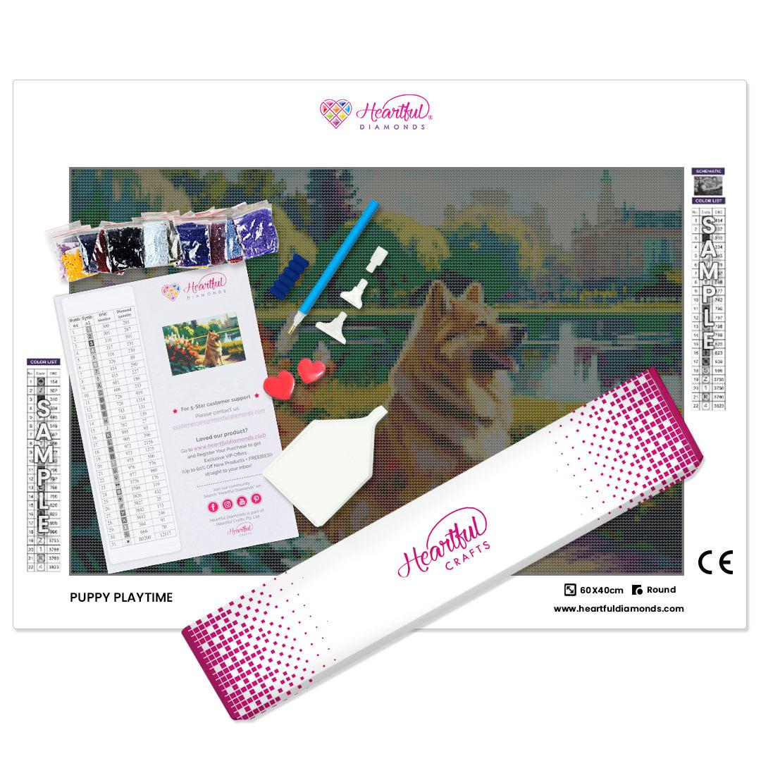 Puppy Playtime — Diamond Painting Kit