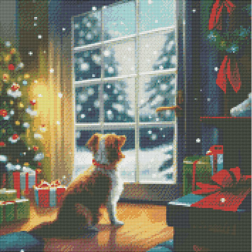Merry Christmas with Fido — Diamond Painting Kit