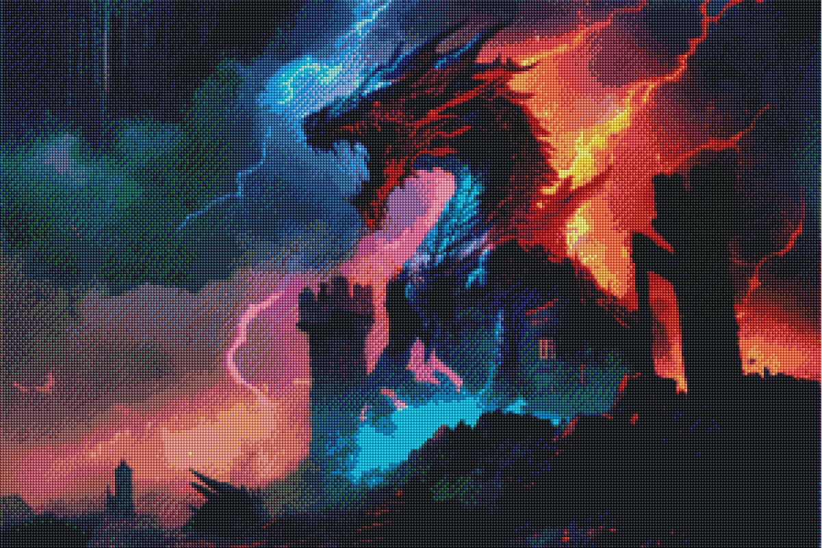 Defender Dragon — Diamond Painting Kit