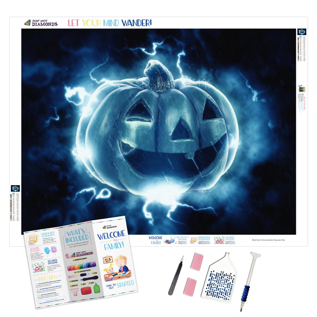 Electric Pumpkin — Diamond Painting Kit