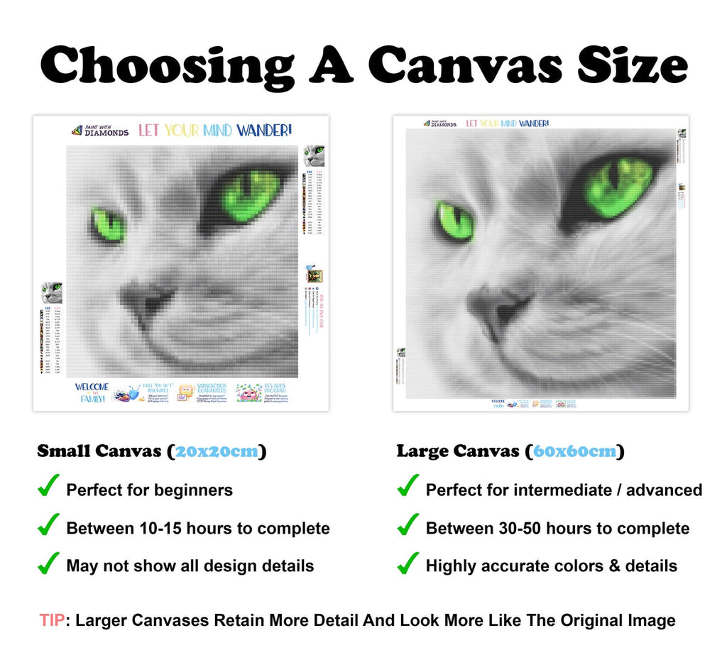 Emerald Eyes — Diamond Painting Kit