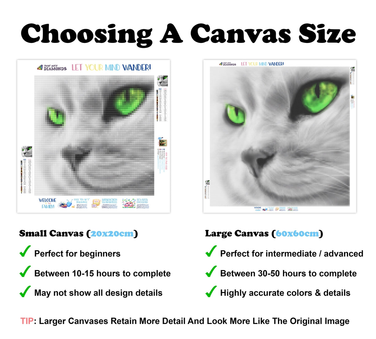 Emerald Eyes — Diamond Painting Kit