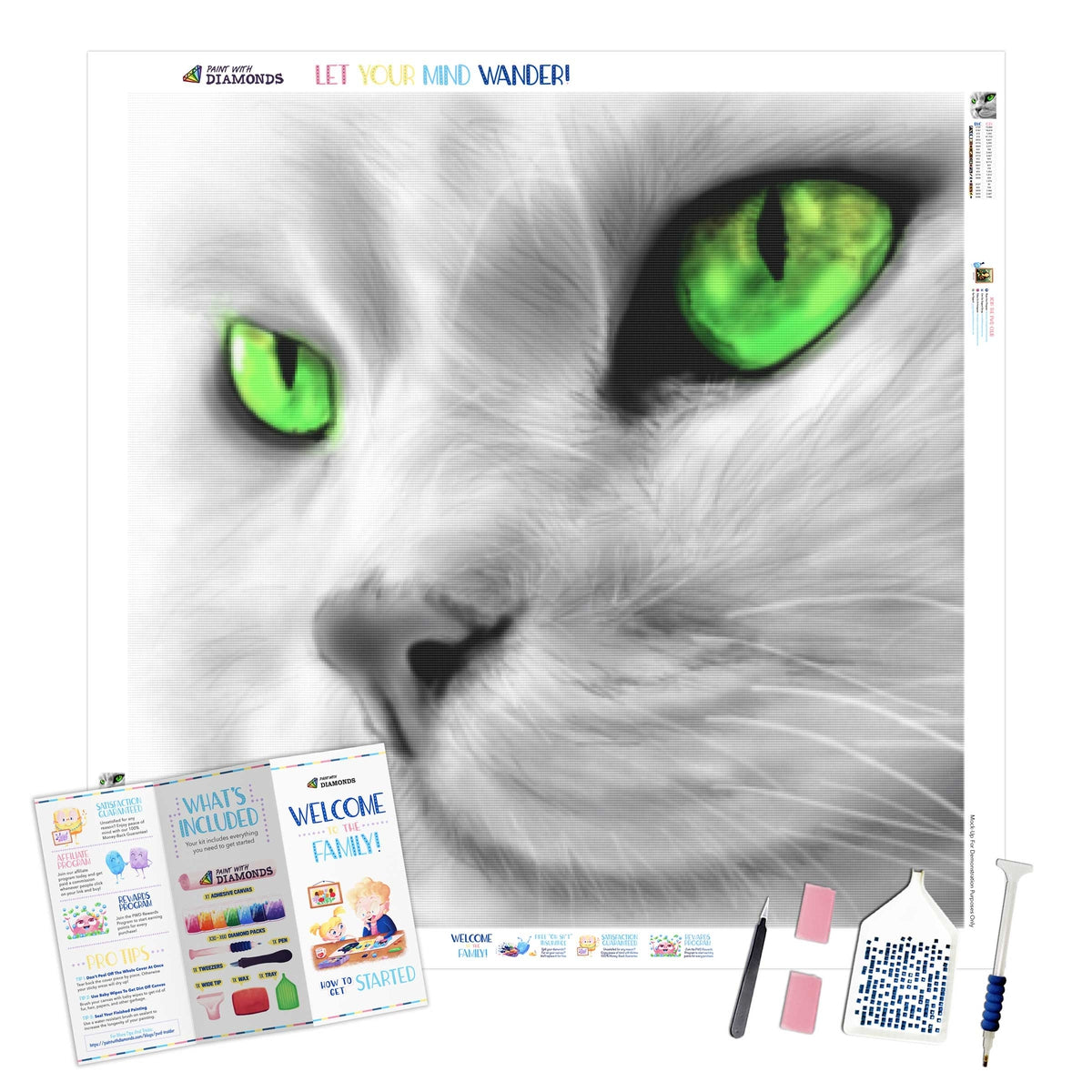 Emerald Eyes — Diamond Painting Kit