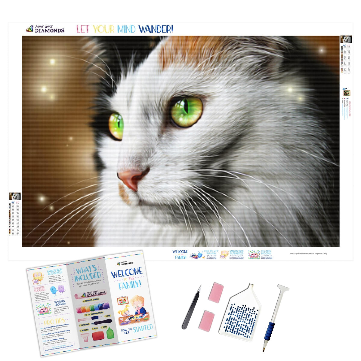 Emerald Gaze — Diamond Painting Kit