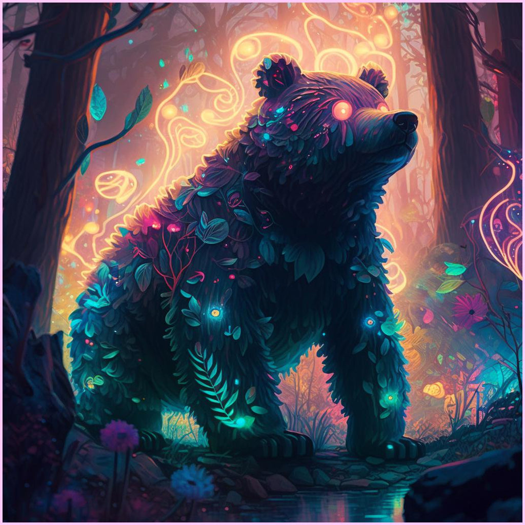 Enchanted Bear Adventure — Diamond Painting Kit