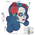 Female Sugar Skull — Diamond Painting Kit