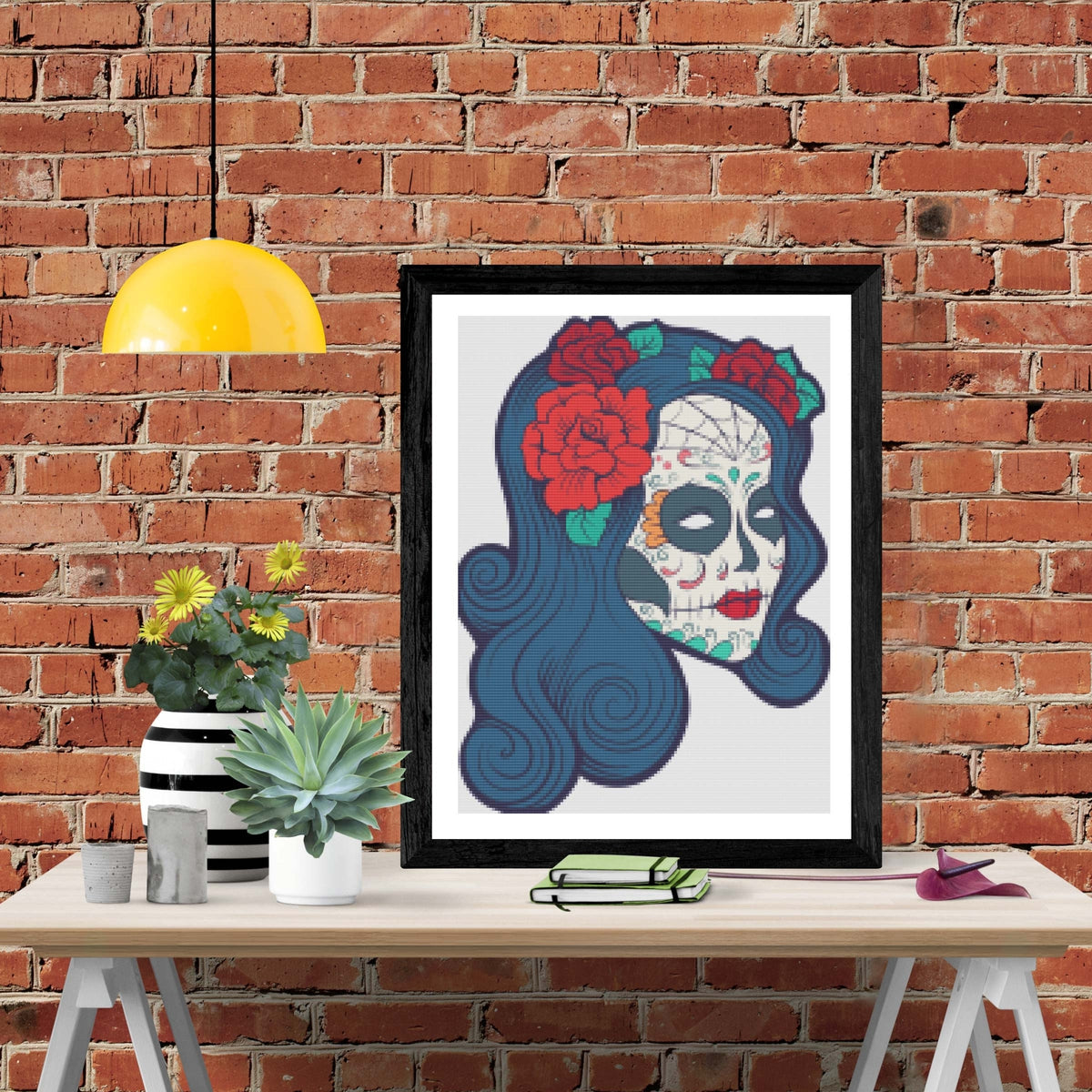 Female Sugar Skull — Diamond Painting Kit