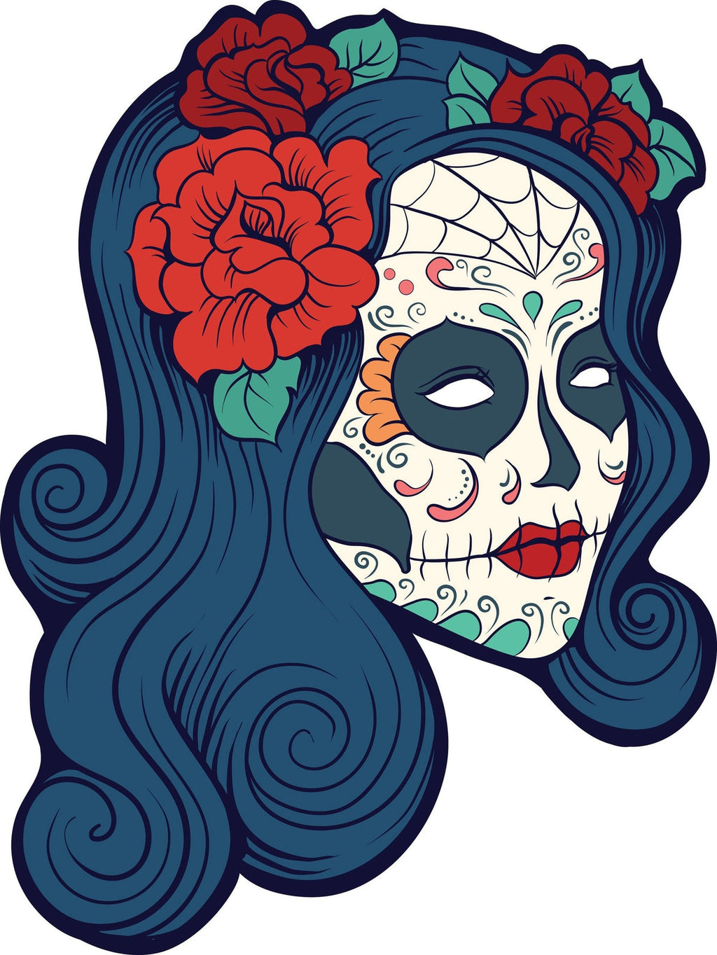 Female Sugar Skull — Diamond Painting Kit