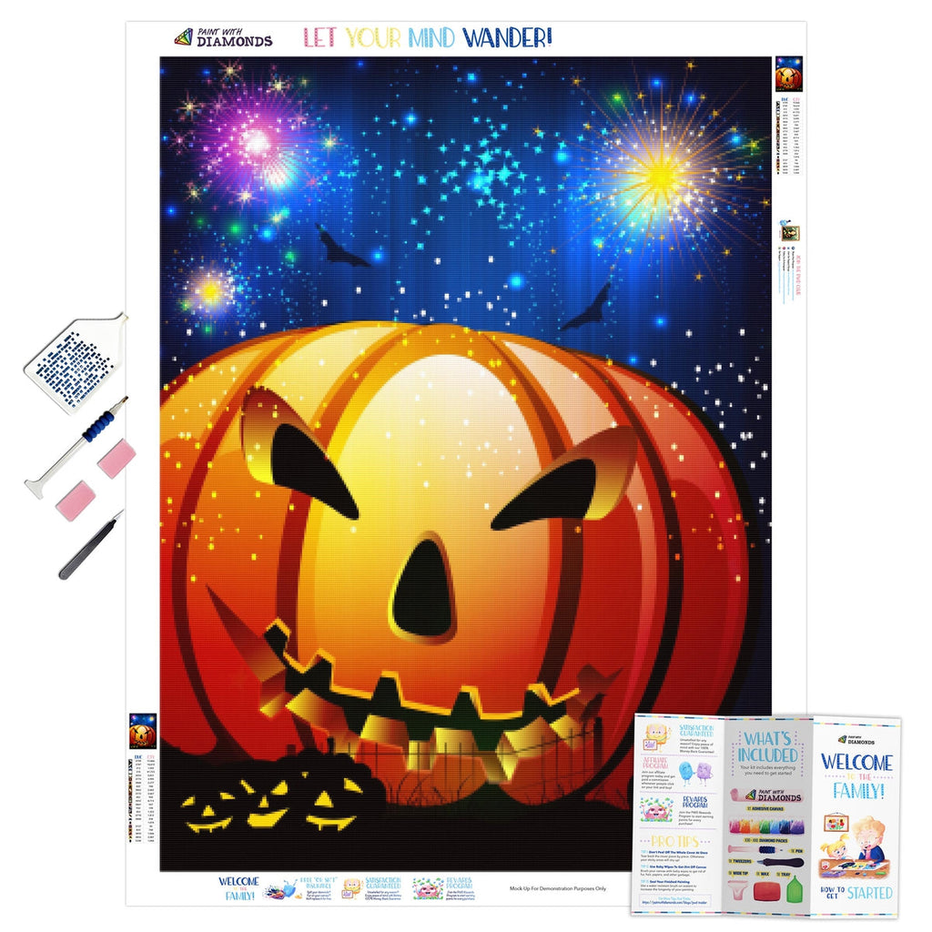 Fireworks On Halloween — Diamond Painting Kit