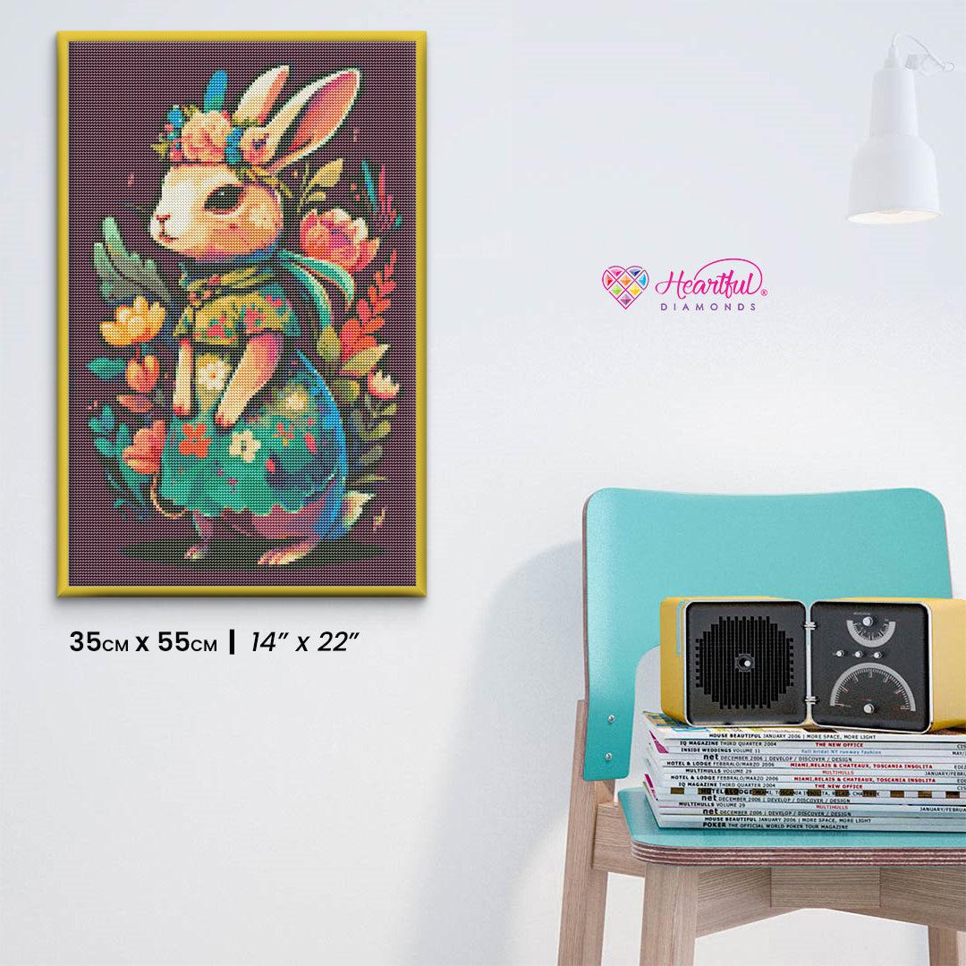 Flower Power Bunny — Diamond Painting Kit