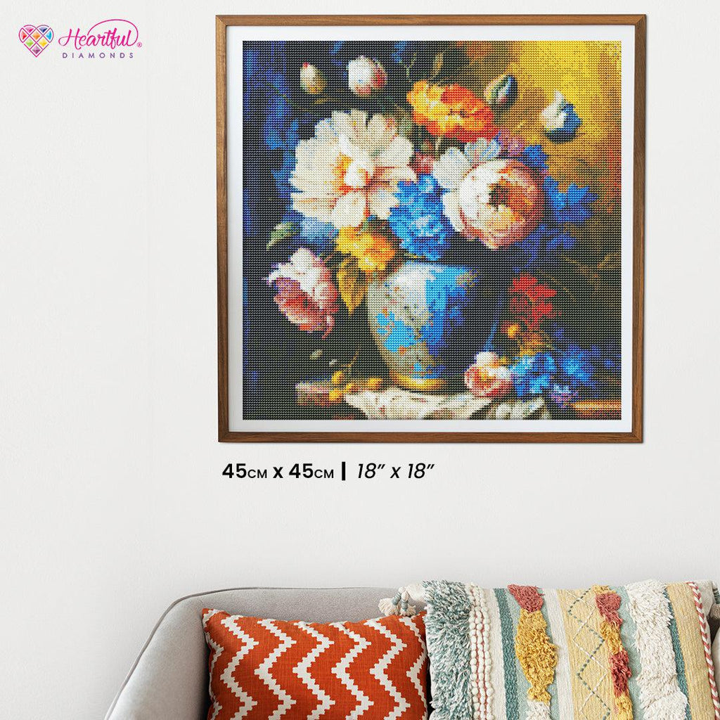 Bouquet of Bright Blooms — Diamond Painting Kit
