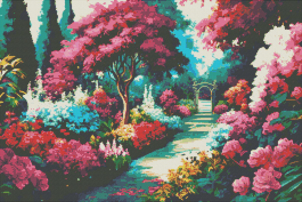 Garden of Flowers — Diamond Painting Kit
