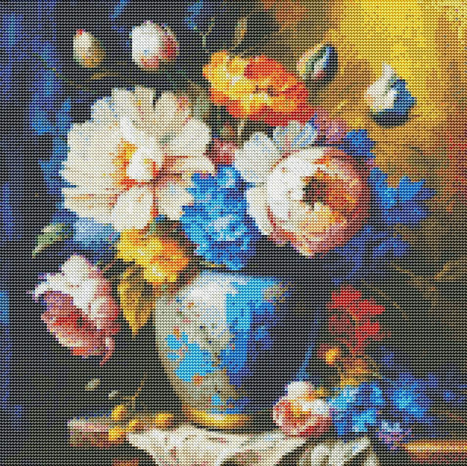 Bouquet of Bright Blooms — Diamond Painting Kit