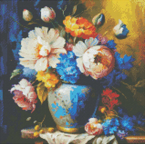 Bouquet of Bright Blooms — Diamond Painting Kit