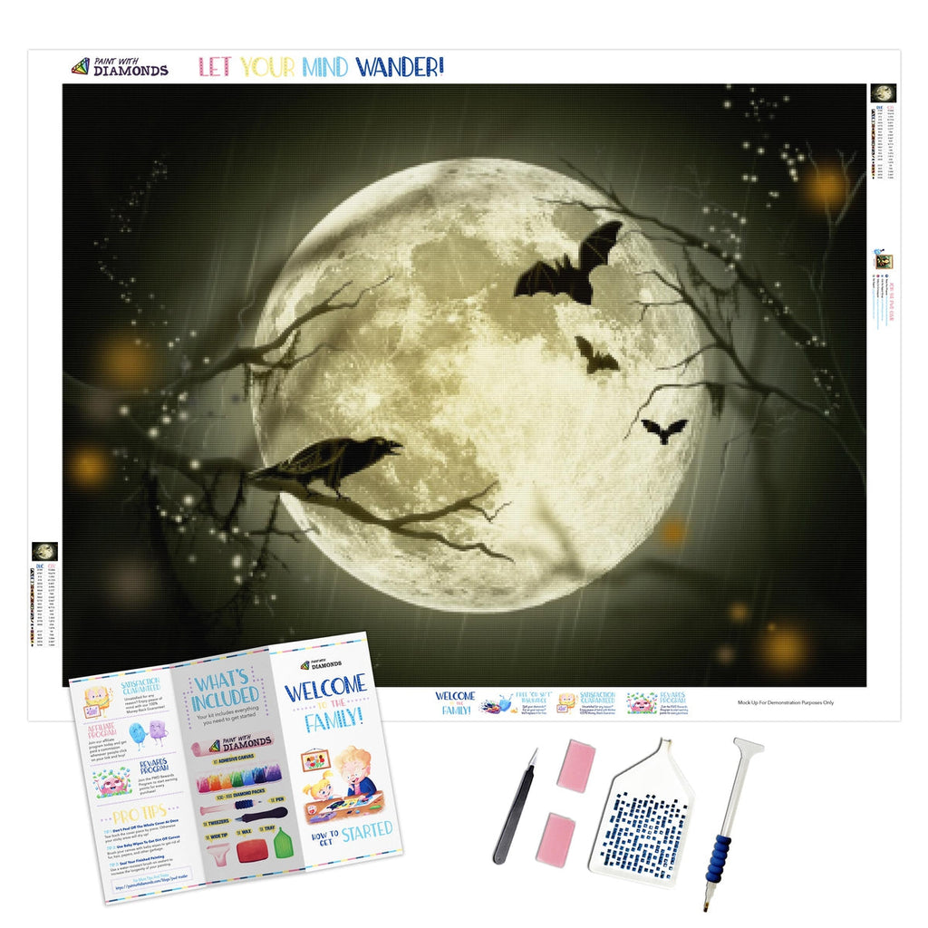 Full Moon On Halloween — Diamond Painting Kit