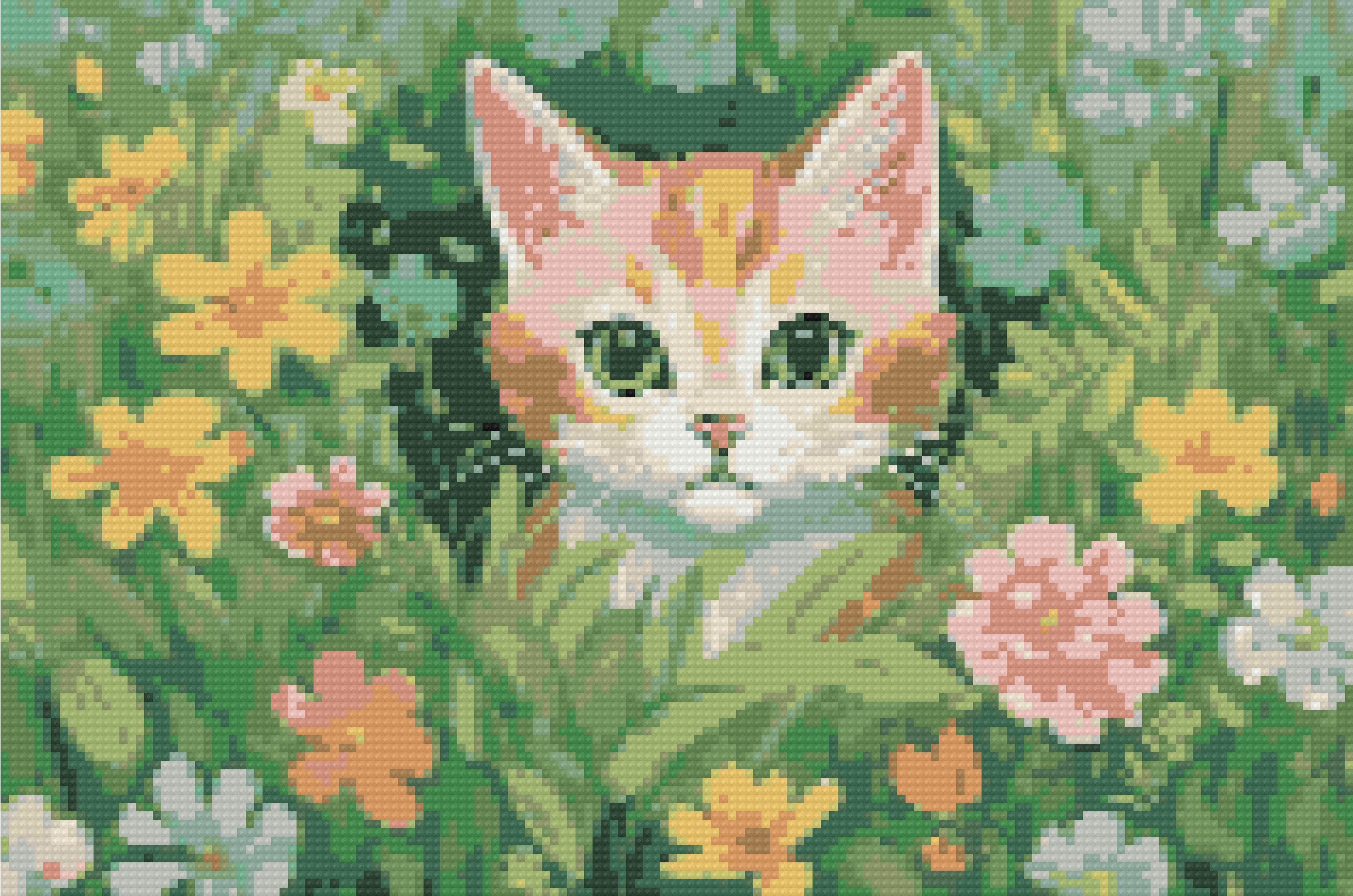 Garden Whiskers — Starter Diamond Painting Kit