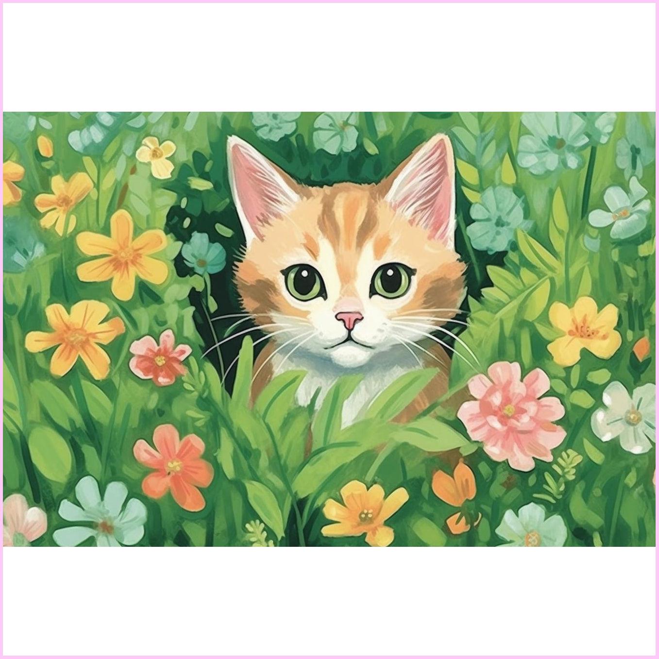 Garden Whiskers — Starter Diamond Painting Kit