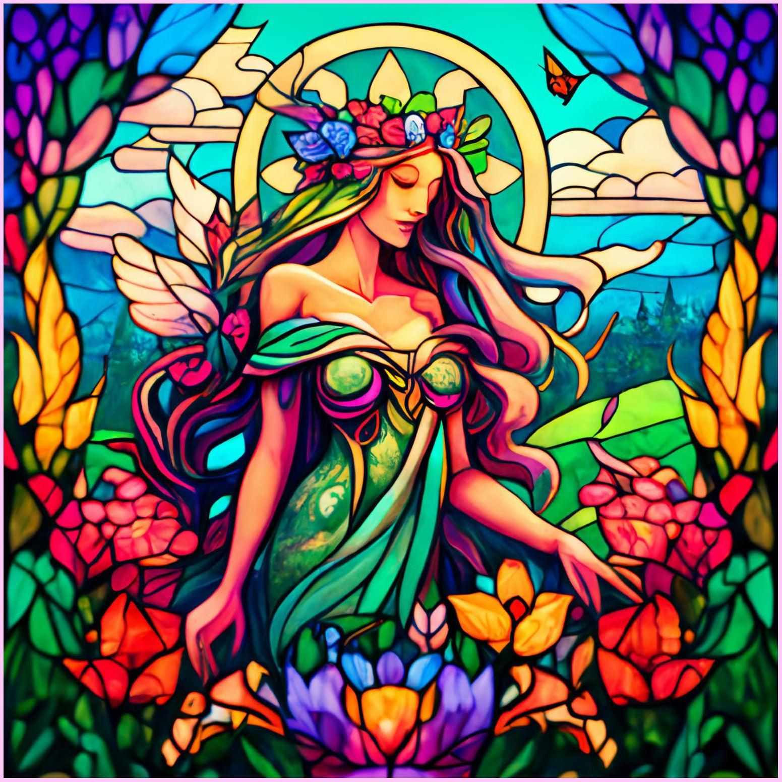 Goddess of Springtime — Diamond Painting Kit