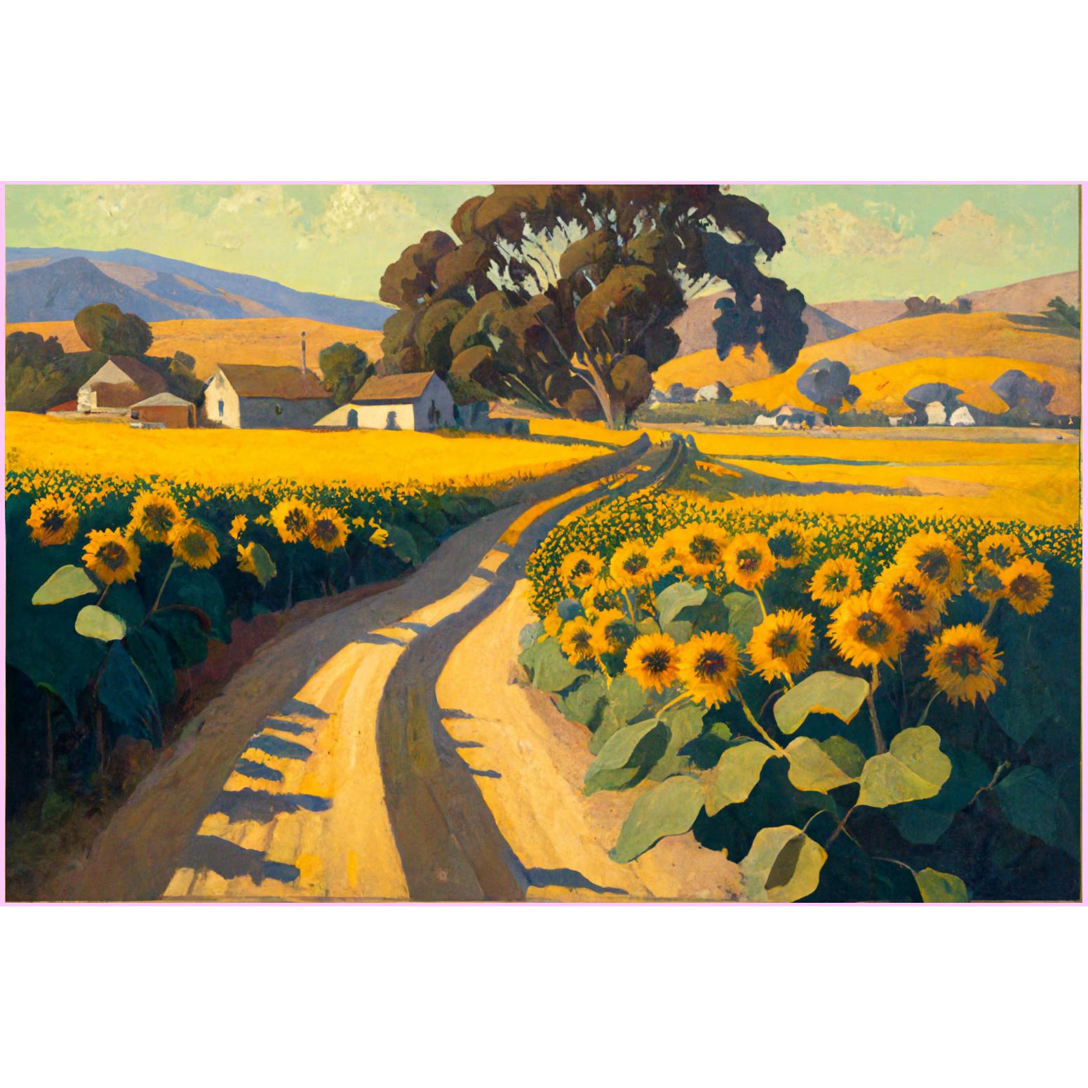 Golden Sunflower Field — Diamond Painting Kit