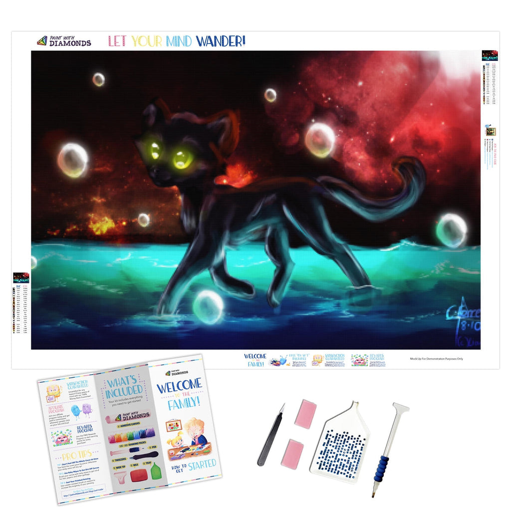 Intergalactic Cat — Diamond Painting Kit