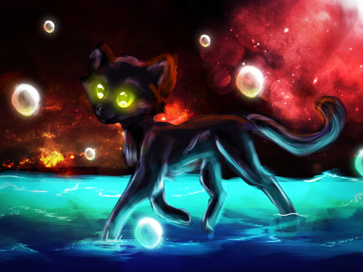 Intergalactic Cat — Diamond Painting Kit